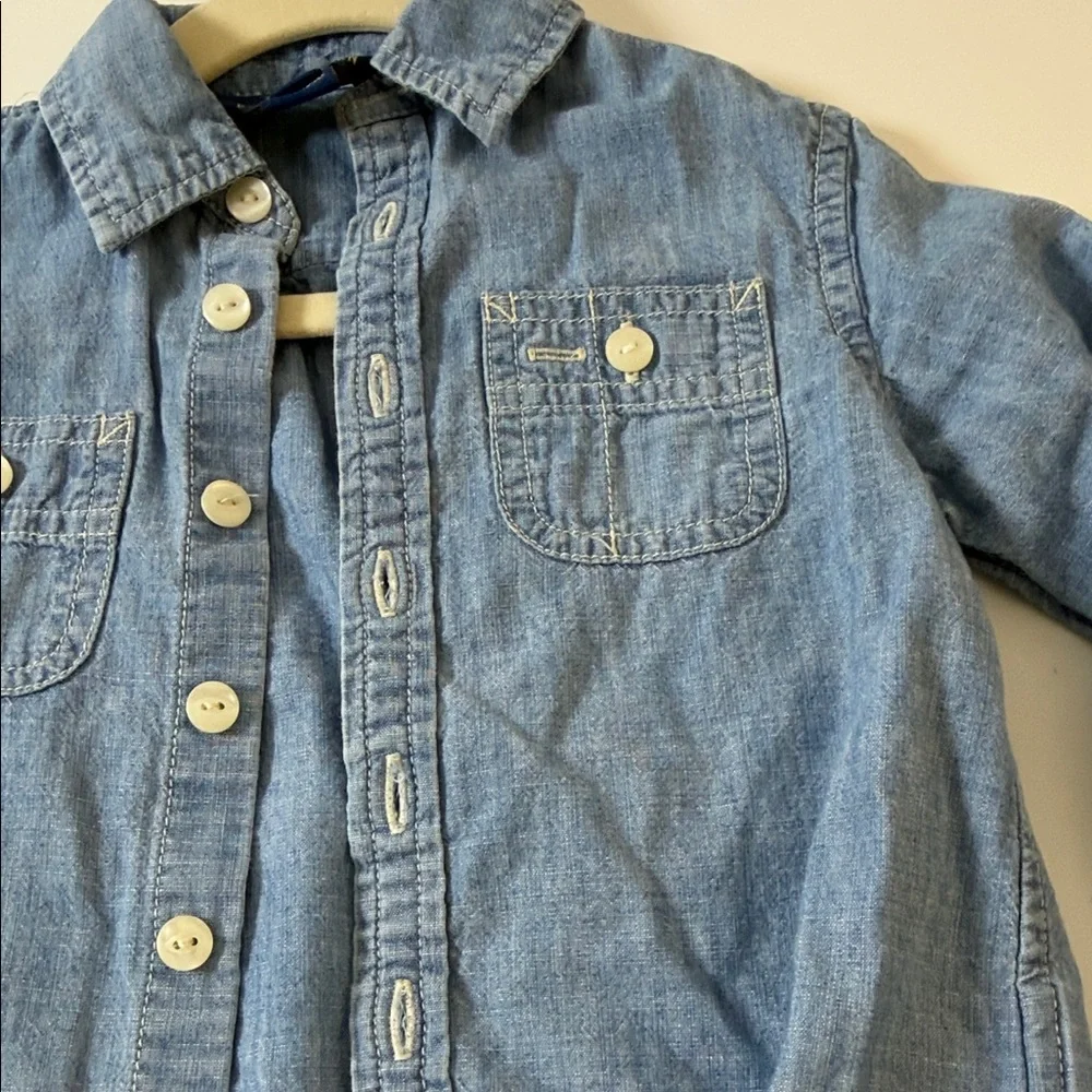 Ralph Lauren Light Blue Denim Shirt for Kids